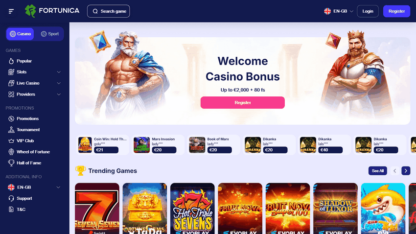 Fortunica Casino Site Evaluation